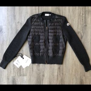 Moncler tricot waffle knit cardigan